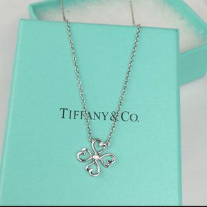 Tiffany &Co. Sterling Silver Loving Heart Necklace